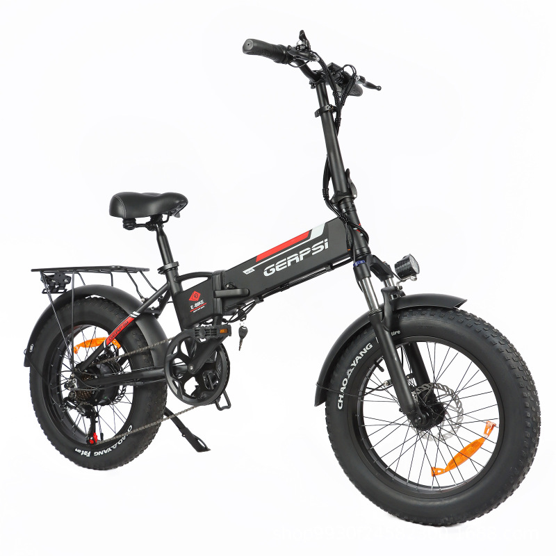 Foreign Trade 20inch Foldable Wide-Tire Variable-Speed Electric Power-Assisted Mountain Bike Lithium Battery Off-Road Snow Electric Vehicle Foreign Trade 20inch Foldable Wide-Tire Variable-Speed Electric Power-Assisted Mountain Bike Lithium Battery Off-Road Snow Electric Vehicle