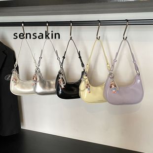 Sensakin Simple and Elegant Dumpling Bag New Korean Style Fashion Shoulder Bag Trendy Casual Women's Bag