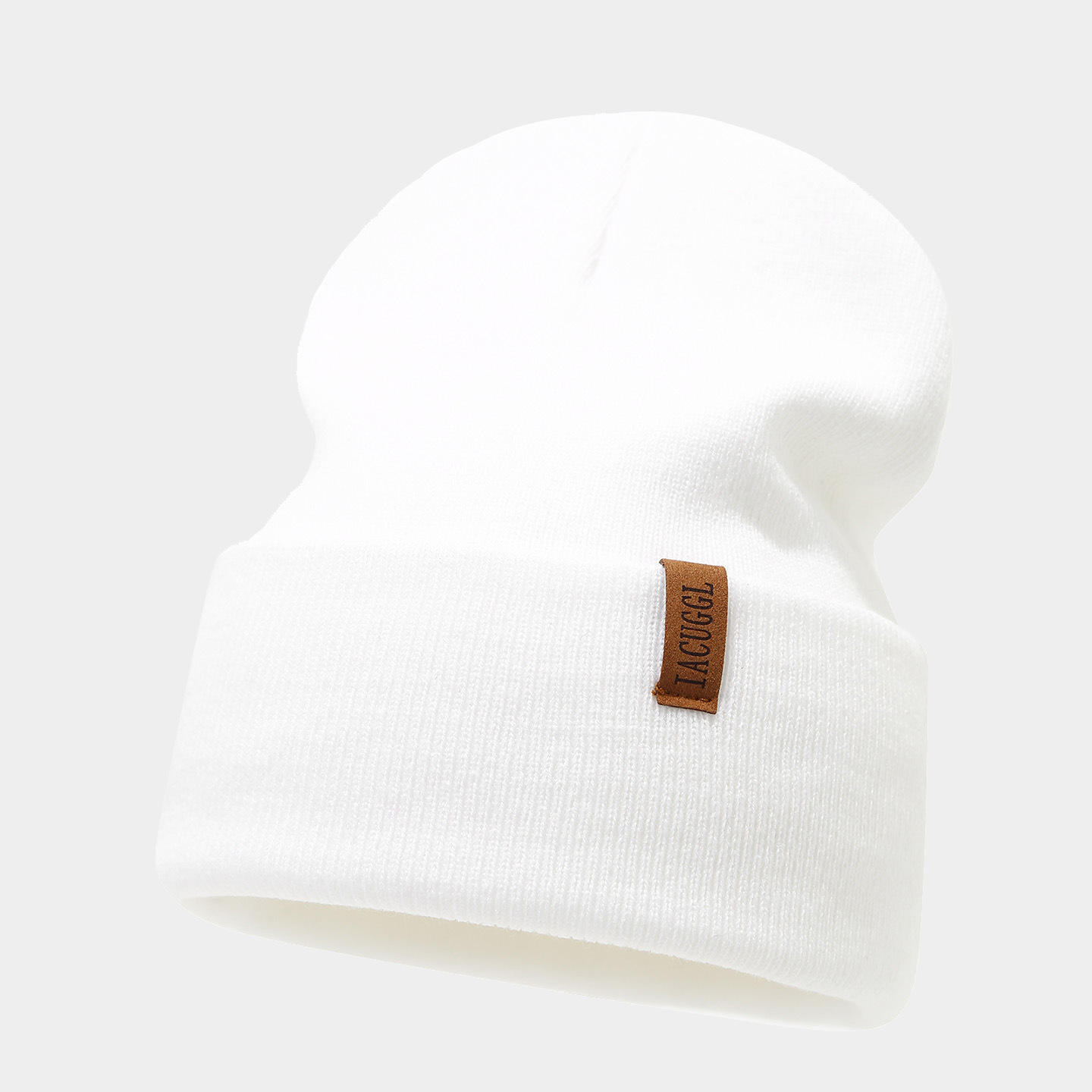 Winter Strickset Für Damen Und Herren Mit Lederpatch Mütze Schal_voghion.com