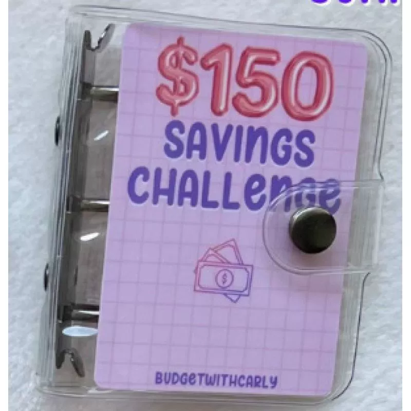 Мини-планировщик бюджета для сбережений Mini Binder Savings Challenge Money ㄥ