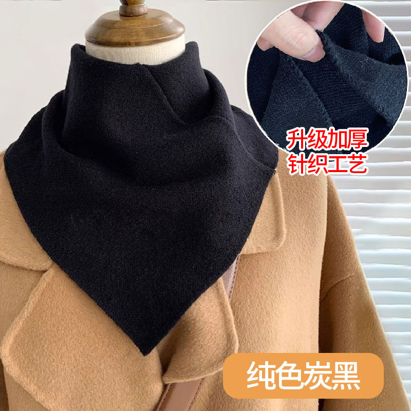 Cuello de Bufanda Triangular para Mujer de Tejido, A Prueba de Viento, Térmico, para Otoño e Invierno