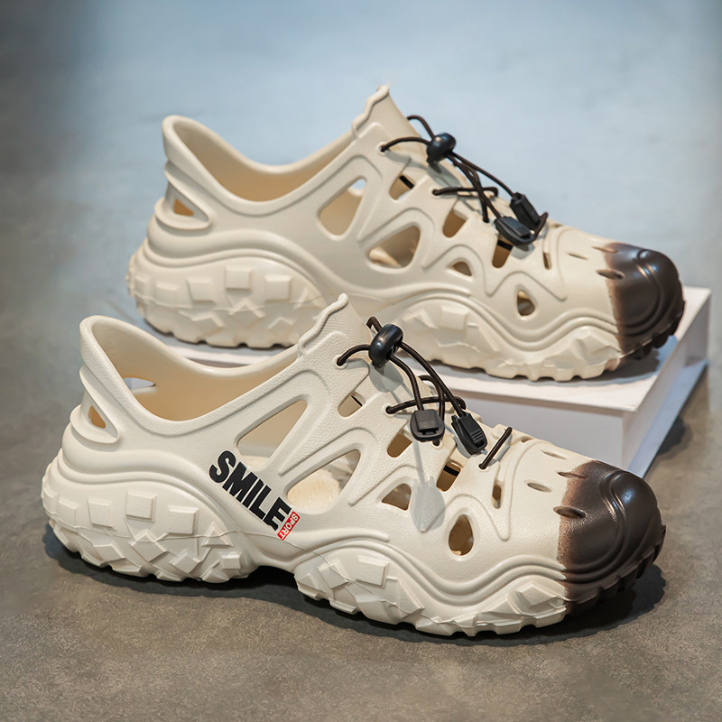 En nombre de los nuevos zapatos de playa antideslizantes EVA de verano, ocio al aire libre, río y agua, zapatos de agujero hueco Baotou, zapatos de hombre