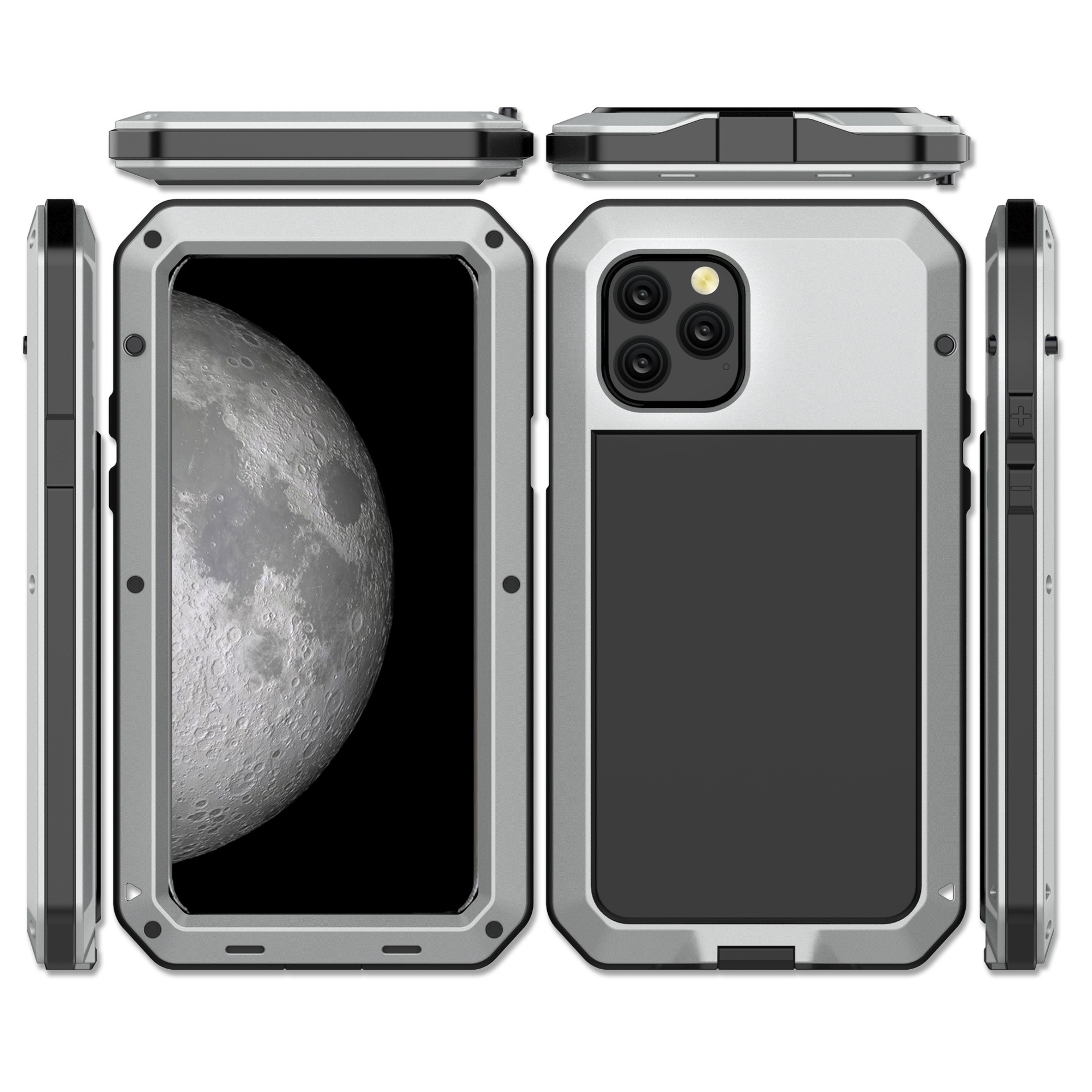 Shockproof Metal Phone Case For Iphone 17 Pro Protective Cover_voghion.com