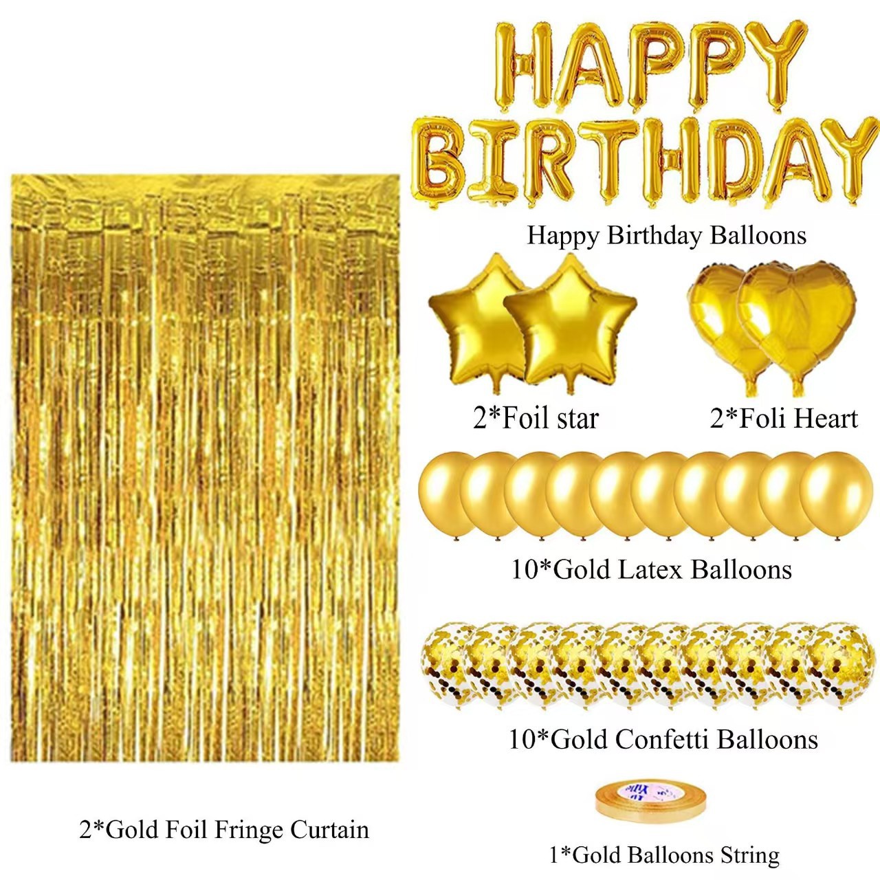 Feliz cumpleaños transfronterizo letra paquete de globos de película de aluminio fiesta de cumpleaños decorada paquete de látex celebración de Navidad