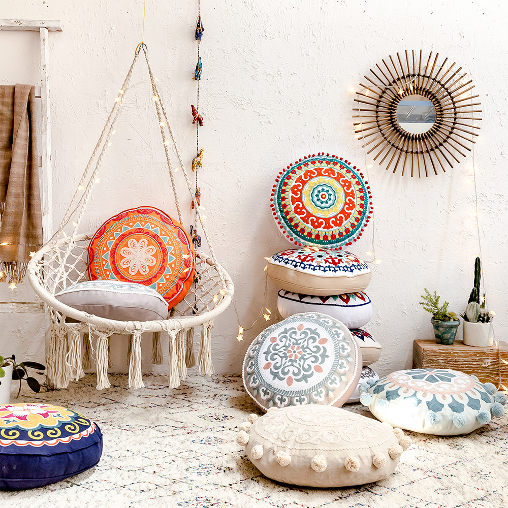 19EK沙发蒲团坐垫抱枕家用懒人坐墩卧室客厅飘窗地上榻榻米墩子可