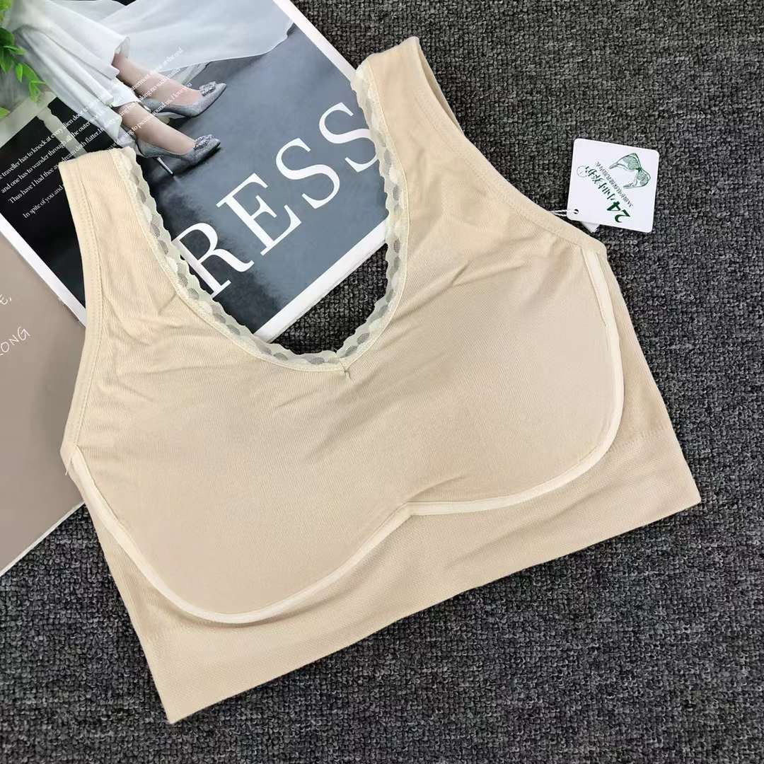 Nueva inconsútil alto elástico belleza de alta calidad las mujeres chaleco inalámbrico yoga sujetador ropa interior deportiva al por mayor
