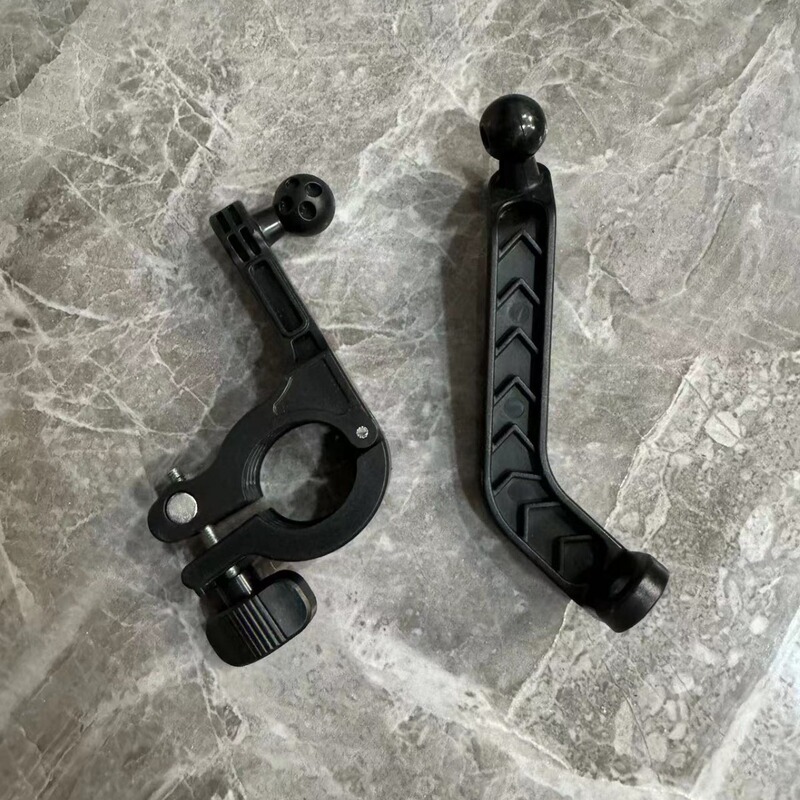 Electric car bracket rearview mirror aluminum alloy base accessories motorcycle mobile phone frame mirror seat metal fixing rod 17mm