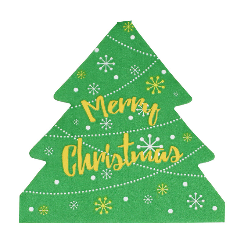 Servillas impresas hotel restaurante árbol de Navidad servillas domésticas sala de estar papel desechable fábrica directa