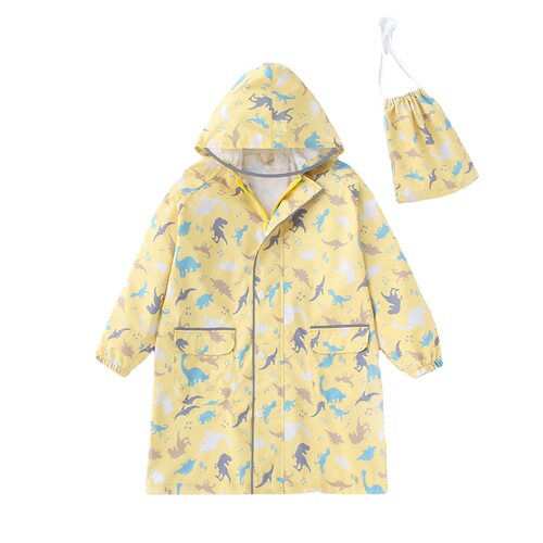 High-quality children's raincoat with schoolbag, male, female, infant and toddler one-piece long waterproof, windproof and snowproof poncho