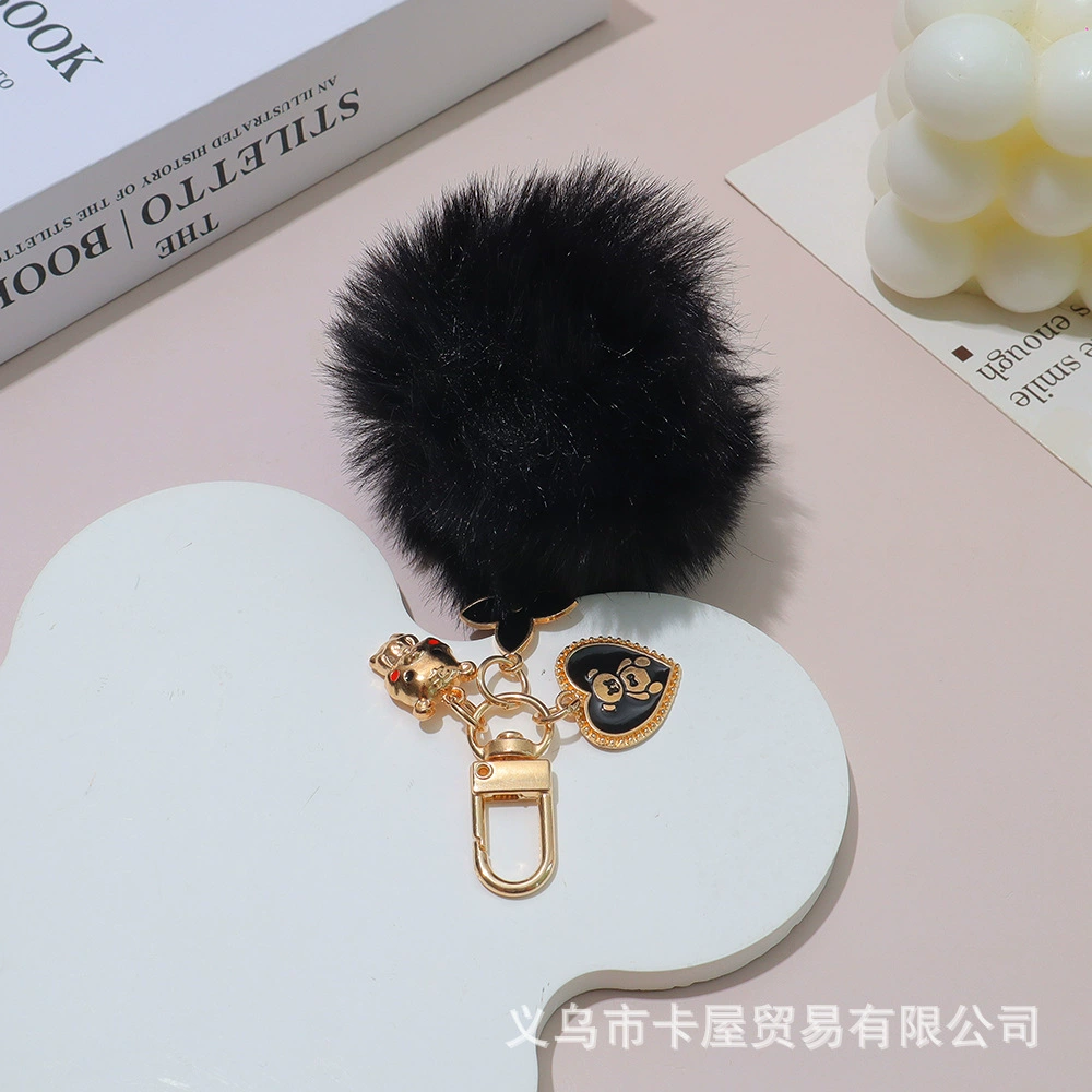 Creative cute keychain, protective case, accessory, mobile phone, with little bears