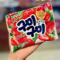 韩国乐天混合水果味草莓味软糖零食橡皮软糖果汁QQ糖儿童零食分享
