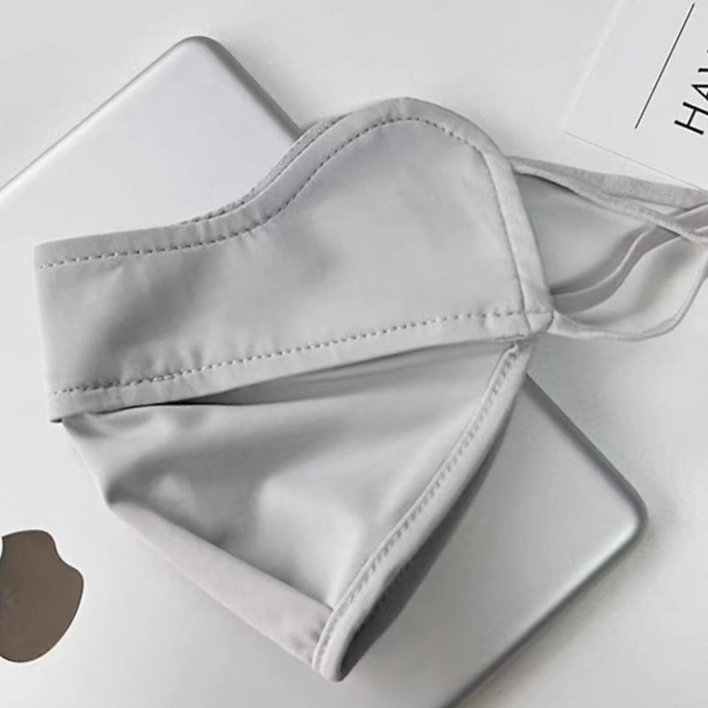 Mascarilla para el cuello para mujer, protector solar exterior de seda, protección para los ojos, parasol, protección UV para las partes del contorno de los ojos, protección UV para conducir, protección UV para ciclismo, seda de hielo.