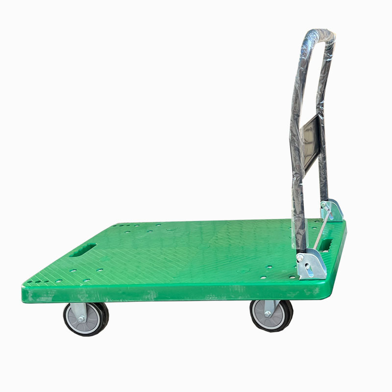 プラスチックの台車はスーパーの貨物を卸売りして折りたたみのトラックを運びます。|undefined