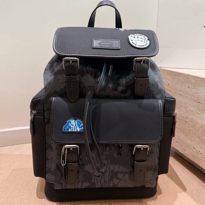 C Classic Men's Backpack, Computer Bag, Flip-Top Buckle Drawstring, Sprint Student School Bag, Backpack, Travel Bag