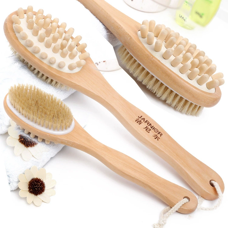 Amazon Cross-border Bristle Brush Massage, Bathing Brush Handburse Bath Brush Brush Round Bath Brush Brush Hemu Bath Brush