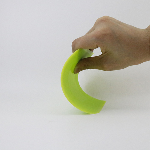 Factory PE Plastic Scraper, Soft Dual-Purpose Half Round Dough Scraper Cake Frosting Leveling Baking Tool
