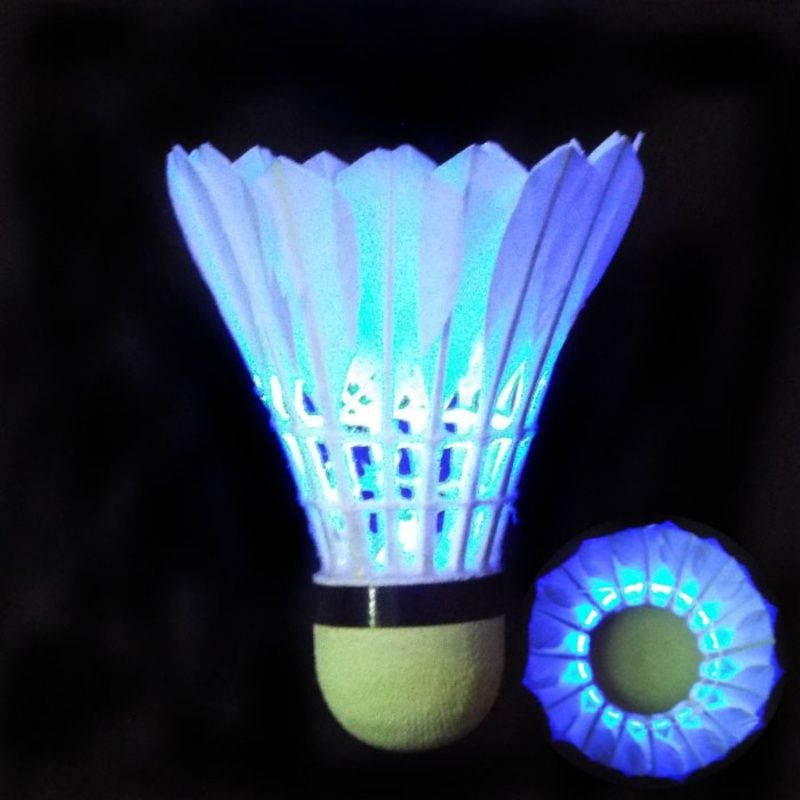 Glow-In-The-Dark Badminton, Light-Up Badminton with Lights, Durable Goose Feather, Toggle Switch, Nighttime Outdoor Entertainment Ball Supply Chain
