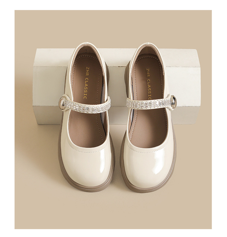 Giày Mary Jane nữ đế dày quai ngang phong cách Pháp — AW181 Màu be chi tiết 23