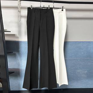 Casual Pants Pants Plus Size Women's 2025 New High-Waisted Professional Suit Pants Work Clothing Cross-Border Export Bell-Bottom Pants Slimming Look