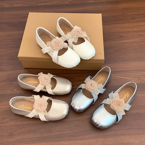 Elegant and Fashionable Women's Mary Jane Flower Summer and Autumn Casual Low-Top Ballet Flat Shoes - High-End New Arrival Style