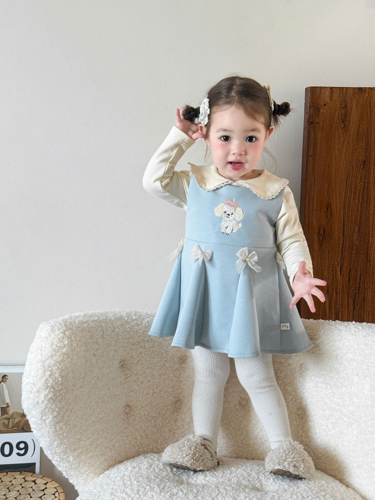 Vestido formal tipo colete para bebés e meninas_voghion.com