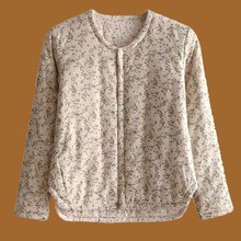 2025女士棉花贴身小棉袄夹棉内胆保暖棉服薄款修身内穿碎花棉衣冬