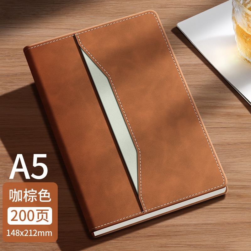 A5 cuaderno de negocios personalizado logotipo de alto valor facial cuaderno de oficina notas de reuniones diarios papelería al por mayor