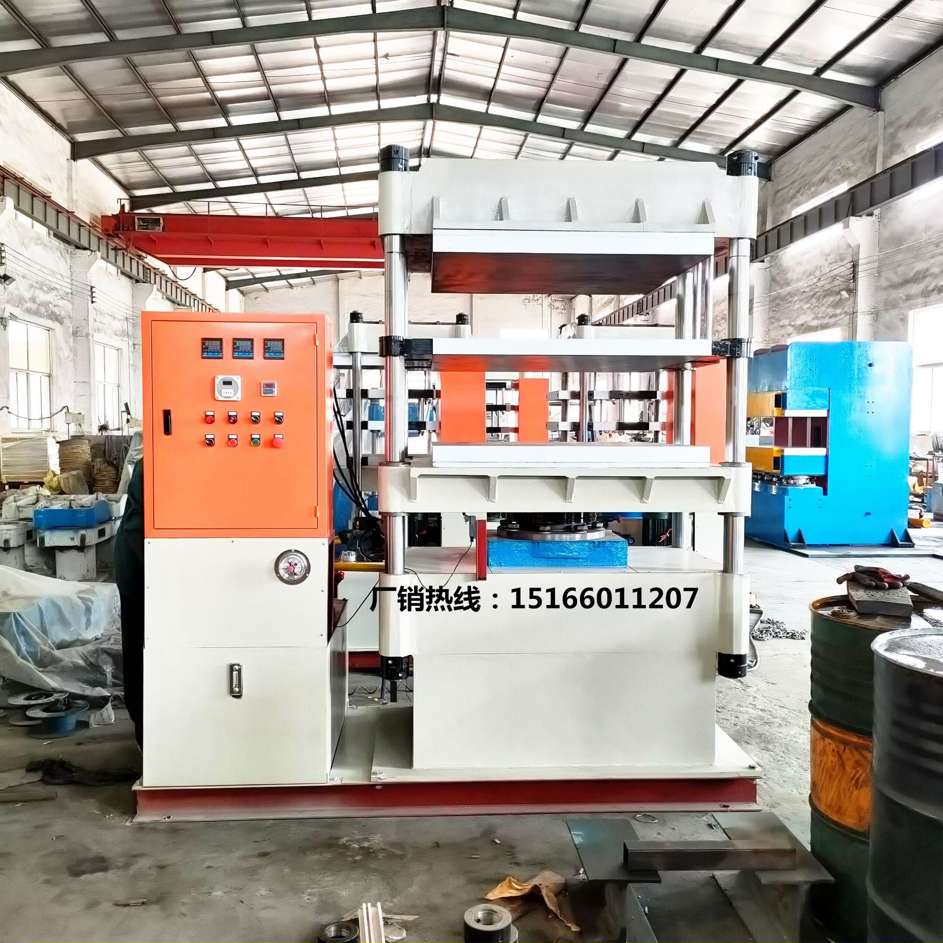 100T双层自动硫化机厂家 碳纤维成型机 复合材料热压机