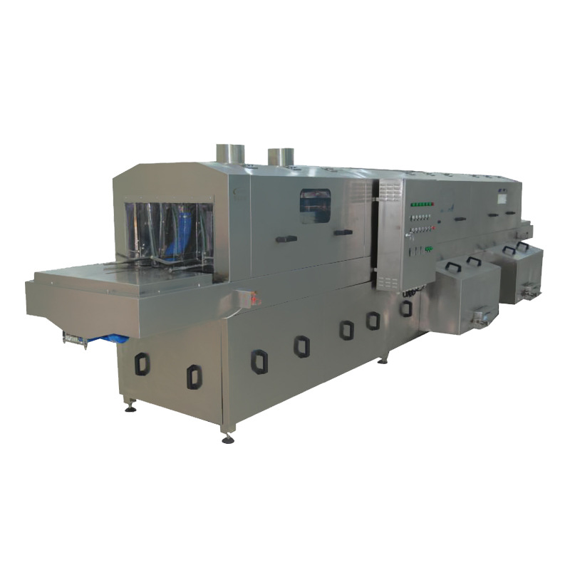 Máquina de limpieza de cestas de rotación por aspersión de alta presión Máquina de lavado de cestas de caja de rotación de plástico para mariscos Máquina automática de lavado de cestas para productos cárnicos