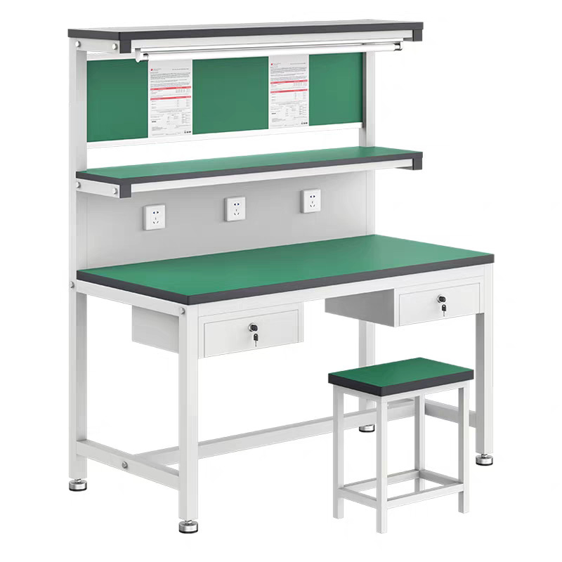 Customized Anti-Static Workbench Assembly Line Mobile Phone Repair and Testing with Light Operation Table Workshop Packaging Experimental Platform
