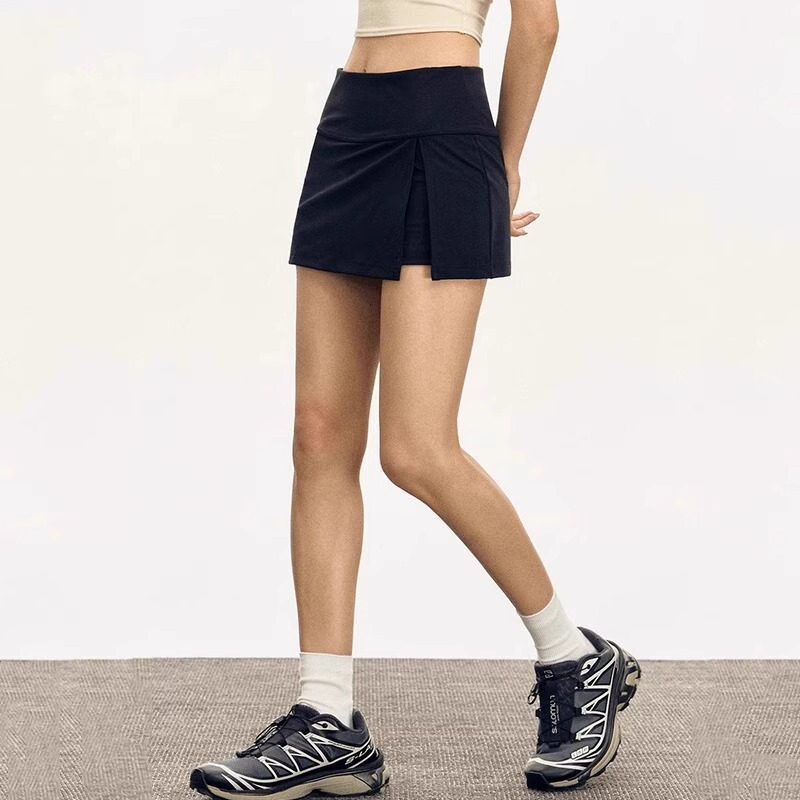 Slit bodycon skirt for women, summer 2026 new anti-exposure sports short skirt, tennis skirt, running fitness yoga skirt-pants