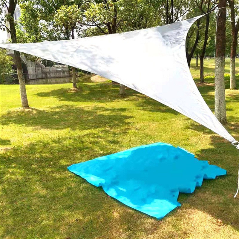 Outdoor Courtyard Triangular Sunshade Sail Canopy for Outdoor Terrace Balcony, Sun Protection and Rainproof Sunshade Sail, Landscape Awning