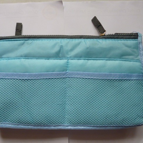 Bolsa de almacenamiento multifuncional plegable doble, bolso de gran capacidad, bolsa de clasificación engrosada, bolsa digital de viaje, almacenamiento mediano