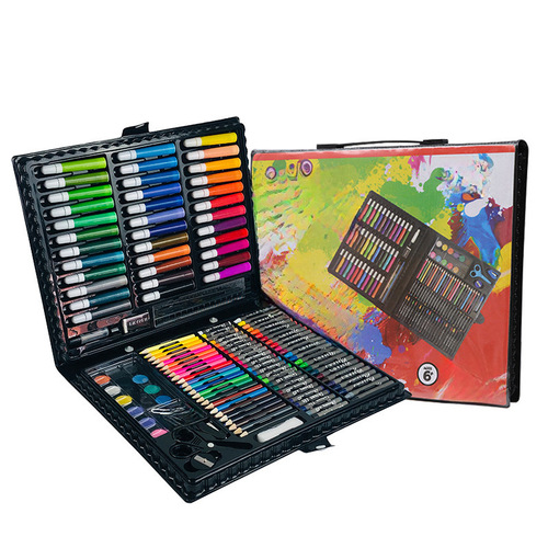 150 Children's Paintbrush Gift Box for Kids Students Watercolor Pens Art Drawing Set School Supplies Learning Oil Pastels