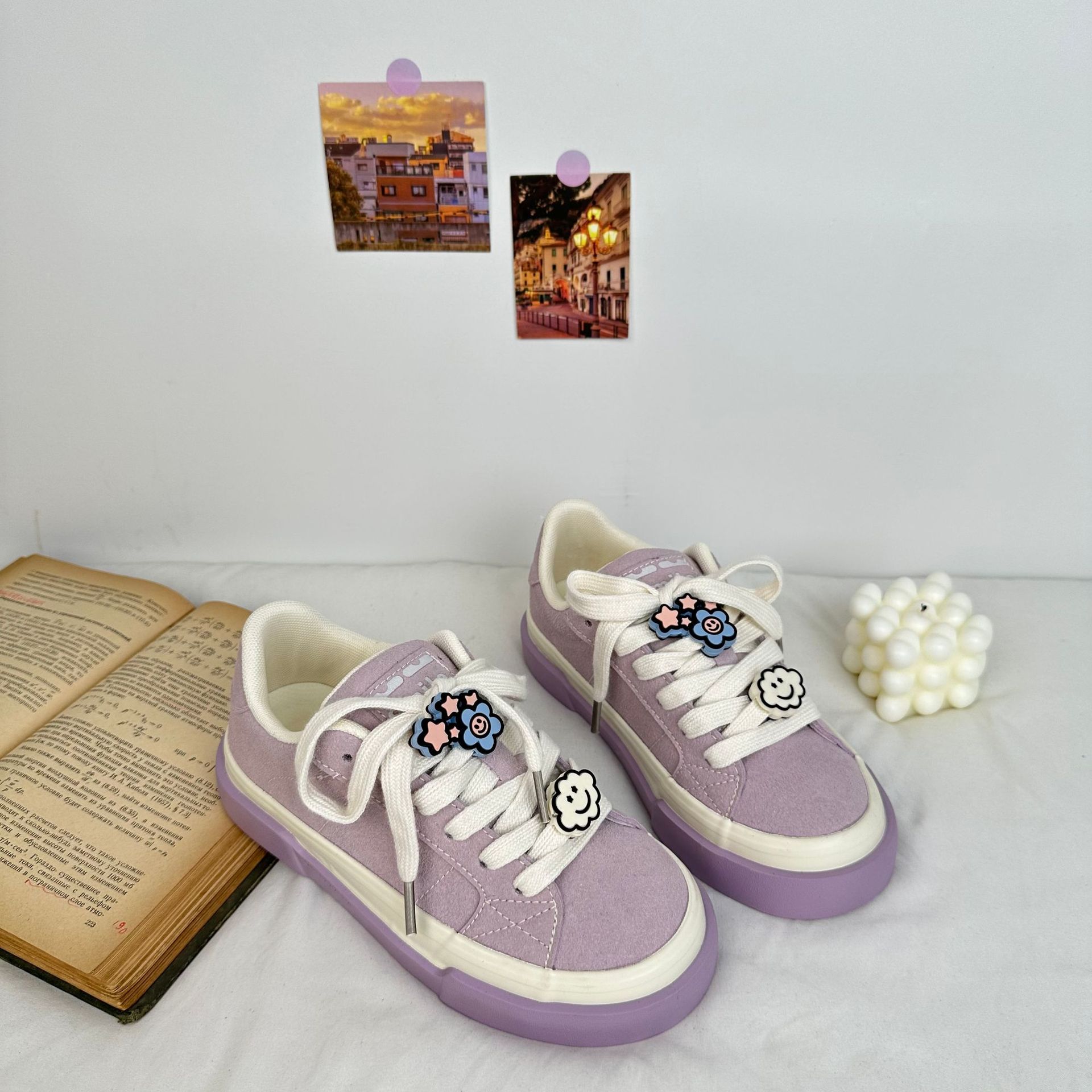 2024 yuanbo otoño nuevos zapatos de skate de entrenamiento de estilo coreano zapatos de lona de moda de mujer en vivo zapatos de mujer actualización