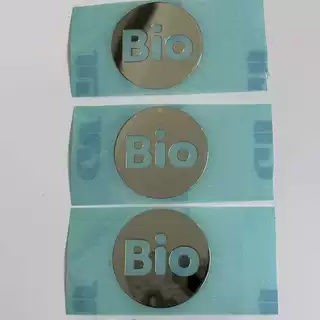 定制金属贴纸纯镍分体字自粘不干胶标签超薄铭牌logo