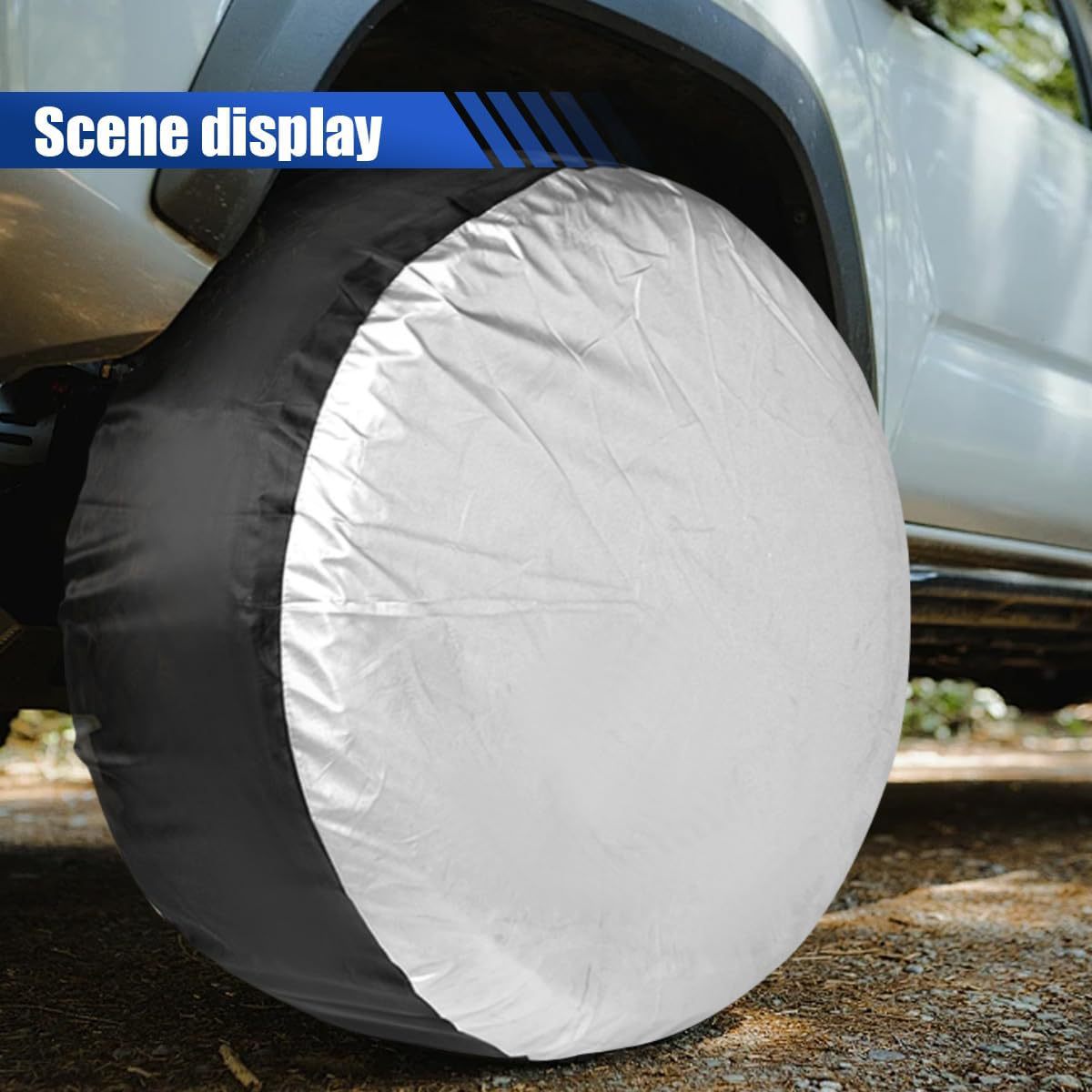 Amazon's Best-Selling 190t Polyester Taffeta Tire Cover, Car Spare Tire Cover, Snow Tire Storage Bag, Wheel Protection Cover