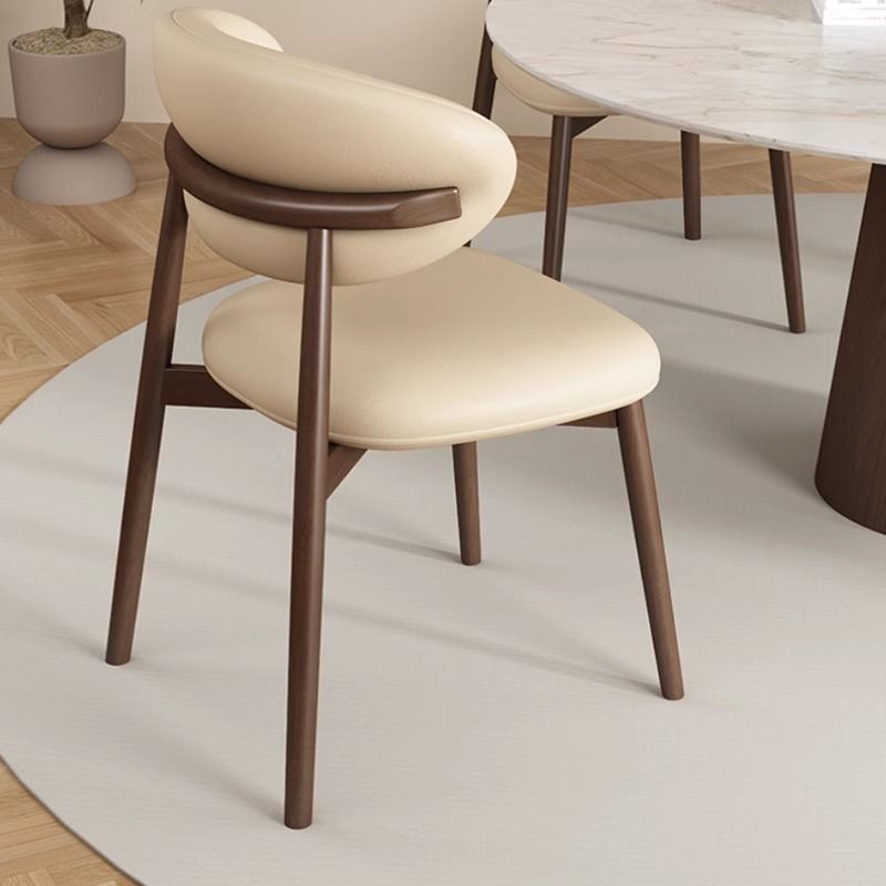 Modern highchair from natural wood for home use
