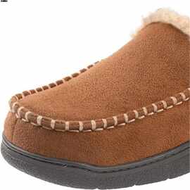 外贸防滑一体棉鞋室内居家全包品牌加绒皮毛冬季鞋跟男款