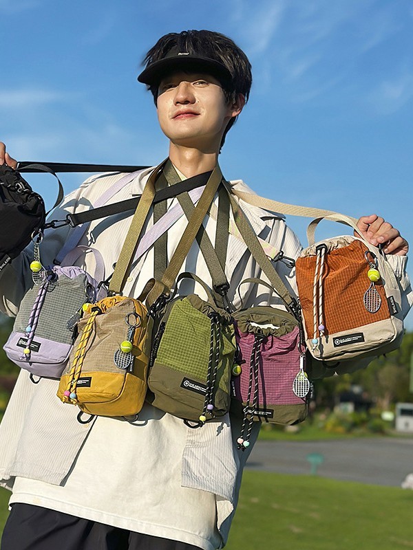 男女同款户外旅行多功能水壶水杯包轻便运动斜挎包骑行出游小背包|undefined