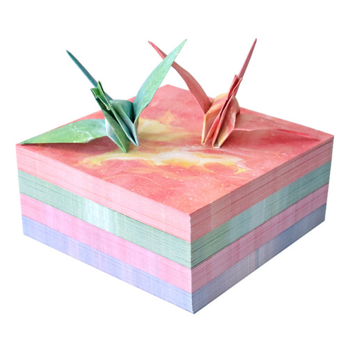 Twelve constellations paper crane origami special paper colorful starry sky love square children's kindergarten handmade colored paper