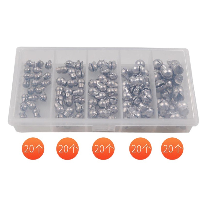 Tiburón de pesca | Luya apertura redonda balsa de plomo contrapeso de pesca colgante de plomo juego de alambre de plomo de pesca accesorios de artes de pesca mordedura traje de plomo lote