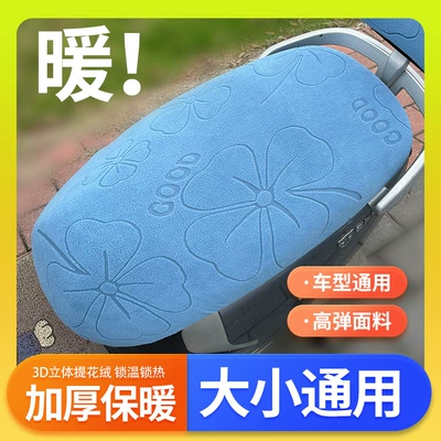 Winter electric vehicle seat cover, Electric car cushion - blue3d