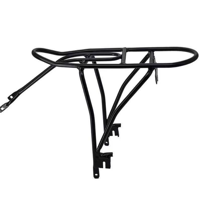 20 pulgadas bicicleta plegable asiento trasero de aleación de aluminio estante trasero percha de equipaje después de viajes de larga distancia