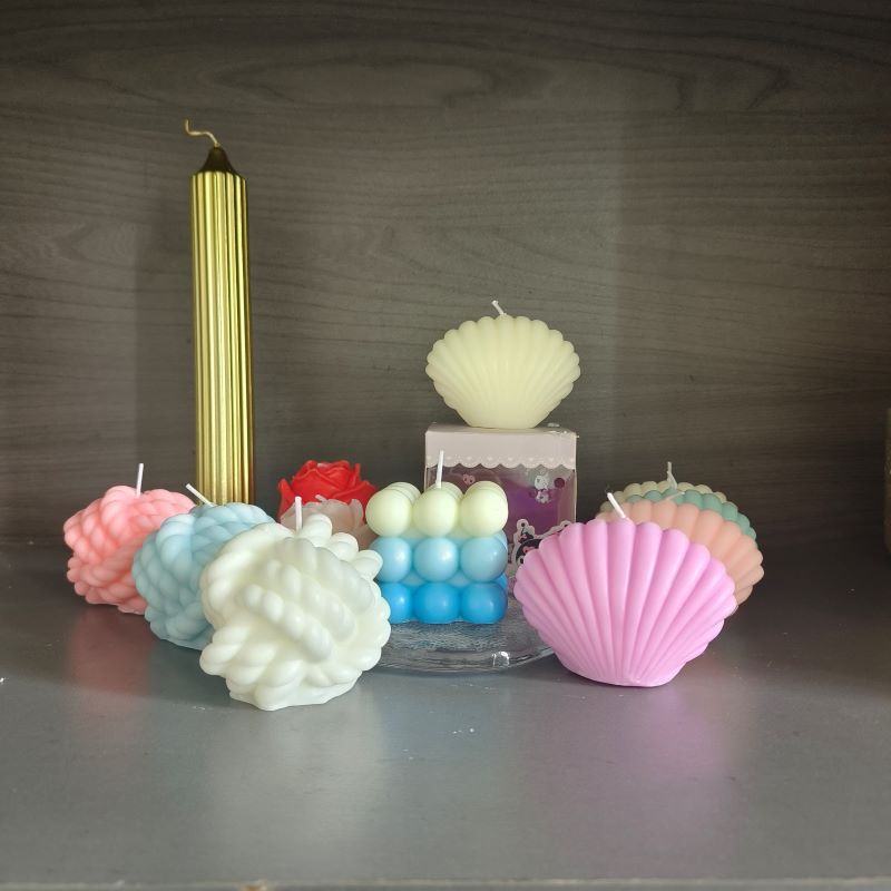 Suministro spot bola de lana conchas cubo de rubica flores cuerpo humano decoración artesanía semi-desnuda guisado de banana