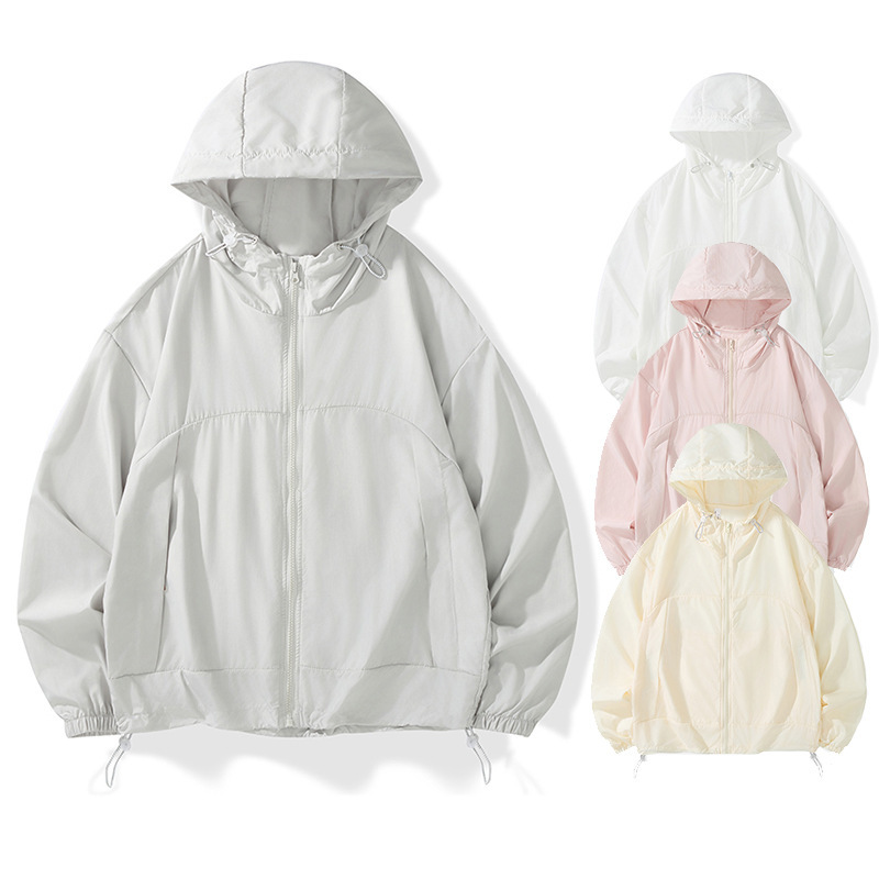 Ice Silk Thin Sun Protection Clothing for Men and Women, Outdoor Breathable and Versatile Trendy Jackets, Summer Couple Models, Men and Women, Outdoor Lightweight