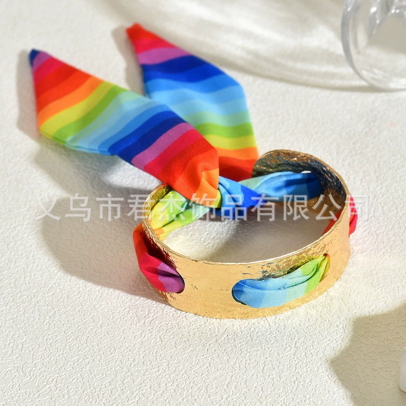 Retro beach golden fashionable women's bracelet, design jewelry, trend of season