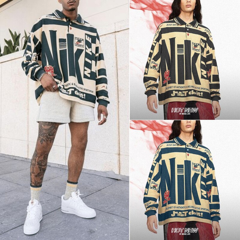 2024 New Model Aliexpress Amazon Long-Sleeve Popular Autumn Men's Fashion Top Printed Men's Polo Shirt