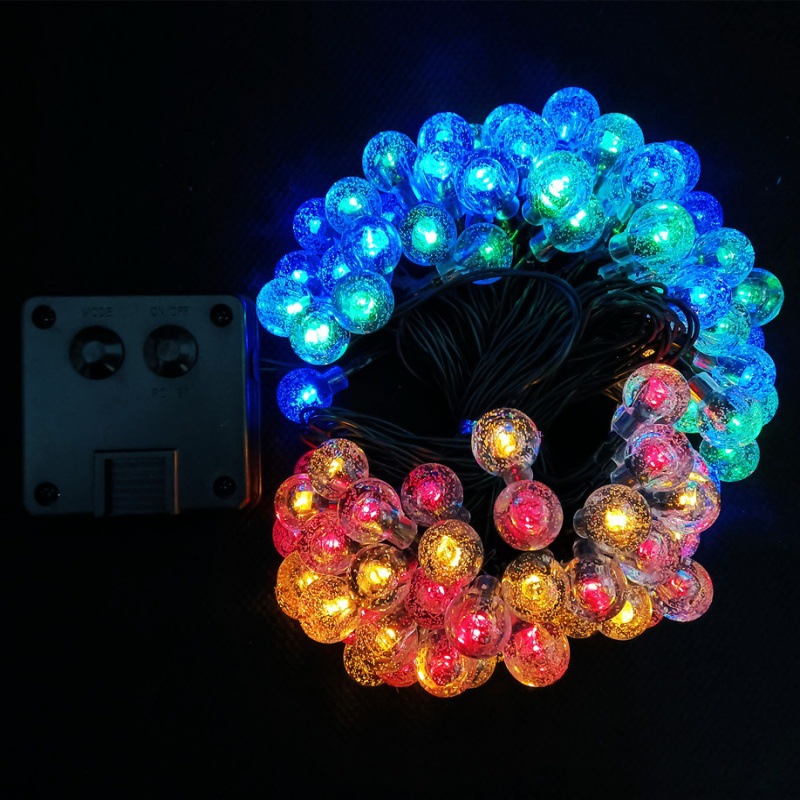 Cadena de luz al por mayor al aire libre camping solar LED Cadena de luz dosel luz de la tienda Festival de Navidad patio luces decorativas de colores