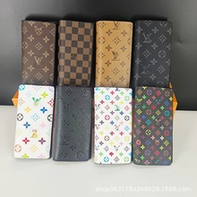 女士钱包长款大容量多卡位零钱包卡包皮质高级感俩折手拿包2025款